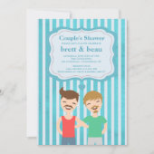 Gay Couple Dusche Einladung (Vorderseite)