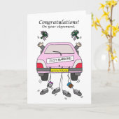 Gay Couple Elopement Glückwunsch Karte (Gelbe Blume)