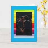 Gay Couple Faltenkarte für Pride Gay Karte (Gelbe Blume)