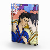 Gay Couple im Stil der japanischen Kunst Ukiyo-e Fotoblock (Rechts)
