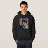 Gay Couple im Stil der japanischen Kunst Ukiyo-e Hoodie (Vorne ganz)