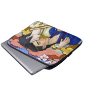 Gay Couple im Stil der japanischen Kunst Ukiyo-e Laptopschutzhülle (Vorne Knopf)