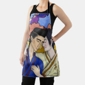 Gay Couple im Stil der japanischen Kunst Ukiyo-e Schürze (InSitu)