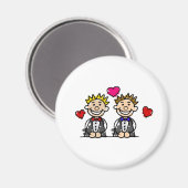 Gay Couple Magnet (Vorderseite/Rückseite)
