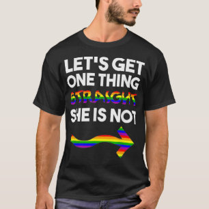 Gay Couple Matching Outfit Lesbian Couple Pride LG T-Shirt
