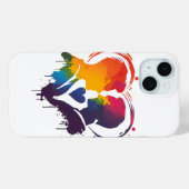 Gay Couple Rainbow Heart Case-Mate iPhone Hülle (Rückseite (Horizontal))
