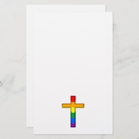 Gay Cross Briefpapier (Vorne/Hinten)