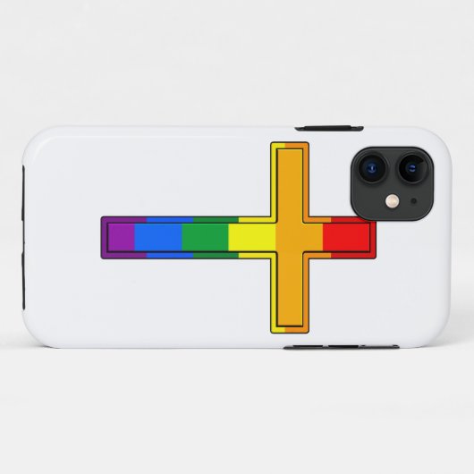 Gay Cross Case-Mate iPhone Hülle (Rückseite (Horizontal))
