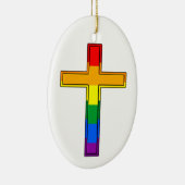 Gay Cross Keramik Ornament (Rechts)