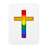 Gay Cross Magnet (Vertikal)