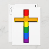 Gay Cross Postkarte (Vorne/Hinten)