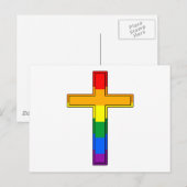 Gay Cross Postkarte (Vorne/Hinten)