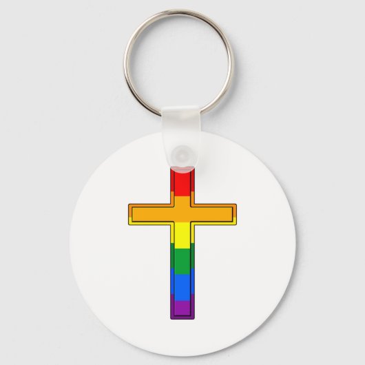 Gay Cross Schlüsselanhänger (Vorderseite)