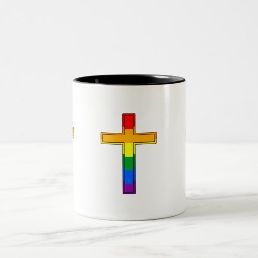 Gay Cross Zweifarbige Tasse (Mittel)