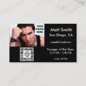 Gay Cruise Card mit QR Code Visitenkarte (Vorderseite)