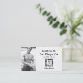 Gay Cruise Card (mit Rücken- und QR-Code) Visitenkarte (Stehend Vorderseite)