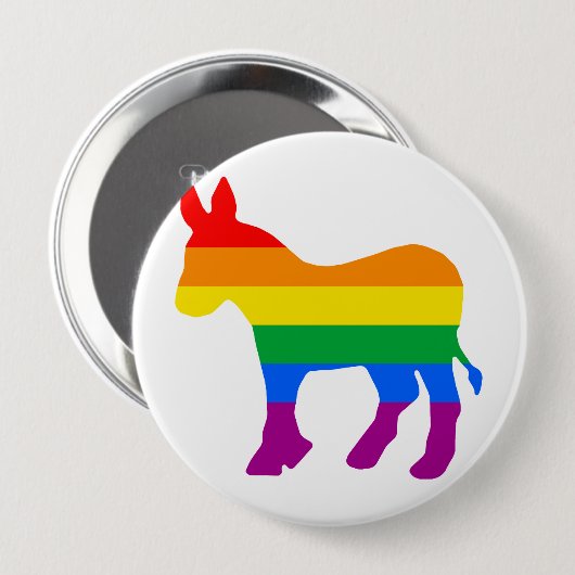 GAY DEMOCRAT.png Button (Vorne & Hinten)