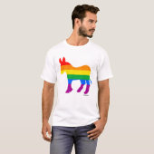 GAY DEMOCRAT Politiclothes Spaß -.pnng T-Shirt (Vorne ganz)