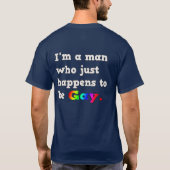 Gay .."Der Mensch ist schwul" - Shirt (Rückseite)