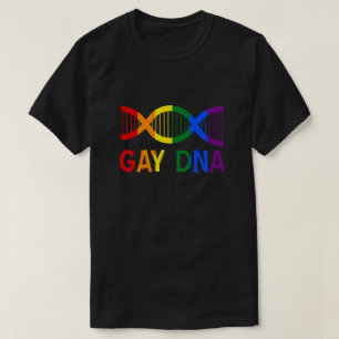 GAY DNA LGBTQ+ Rainbow Pride T-Shirt