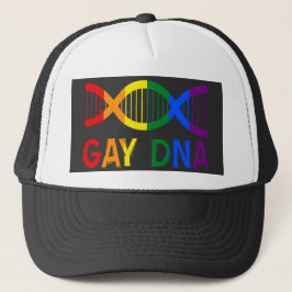 GAY DNA LGBTQ+ Rainbow Pride Truckerkappe