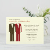 Gay Do the Math Light Herbst Einladungen (Stehend Vorderseite)