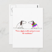 Gay Dog Cartoon #5 Postkarte (Vorne/Hinten)