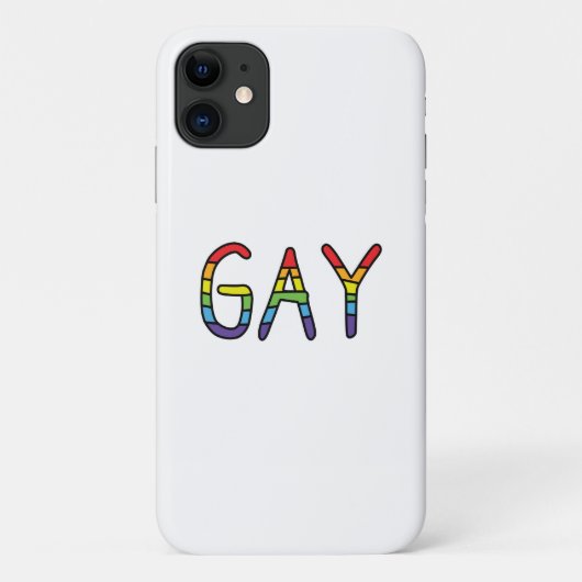 Gay Doodle Design Case-Mate iPhone Hülle (Rückseite)