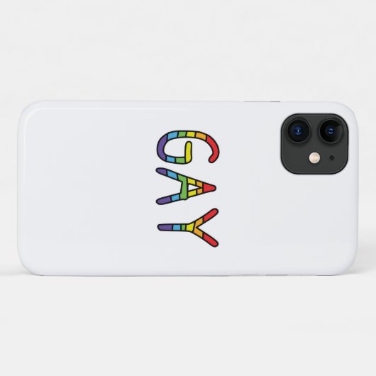 Gay Doodle Design Case-Mate iPhone Hülle (Rückseite (Horizontal))