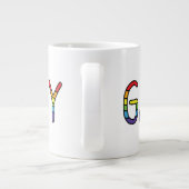 Gay Doodle Design Jumbo-Tasse (Rückseite)