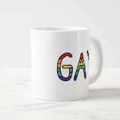 Gay Doodle Design Jumbo-Tasse (Vorderseite Rechts)