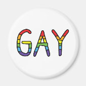 Gay Doodle Design Magnet (Vorne)