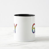 Gay Doodle Design Tasse (Zentrum)