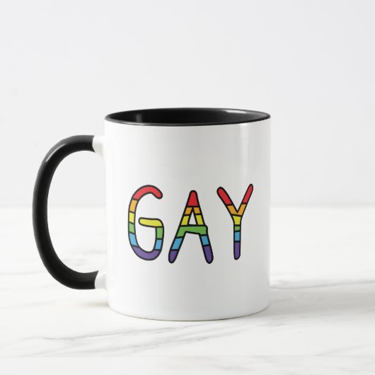 Gay Doodle Design Tasse (Links)