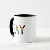 Gay Doodle Design Tasse (Vorderseite Links)