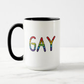 Gay Doodle Design Tasse (Links)