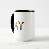 Gay Doodle Design Tasse (Vorderseite Links)