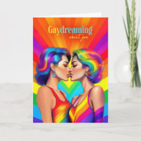 Gay Dreaming Lesbian Couple Rainbow