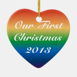 Gay Ehe Erstes Weihnachten als VERHEIRATETES PAAR Keramikornament