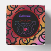 Gay Ehe Liebe ist Liebe Rainbow Hevor Box Geschenkschachtel (Oben)