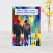 Gay Ehefrau Jahrestag Afrikanischer Regenbogen Karte (Gelbe Blume)