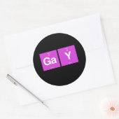 GAY ELEMENTS RUNDER AUFKLEBER (Umschlag)