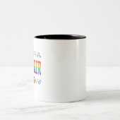 Gay Engineer Engineering Engiqueer Pride Month Zweifarbige Tasse (Mittel)