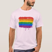 GAY FLAG DRIPPING T-Shirt (Vorderseite)