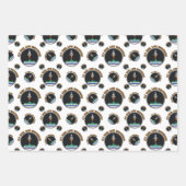 Gay Flag LGBTQ, Fliegenhoch, Liebe grenzenlos Geschenkpapier Set (Vorderseite 2)