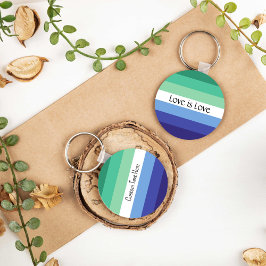 Gay Flag Liebe ist Liebe Custom Schlüsselanhänger