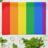 GAY FLAG ORIGINAL -.pnng Küchentuch (Gefaltet)