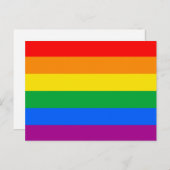 GAY FLAG ORIGINAL -.pnng Postkarte (Vorne/Hinten)