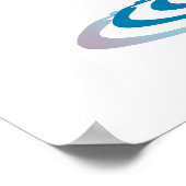 Gay Flamingos Print Poster (Ecke)