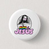 Gay for Jesus Rainbow Button (Vorderseite)